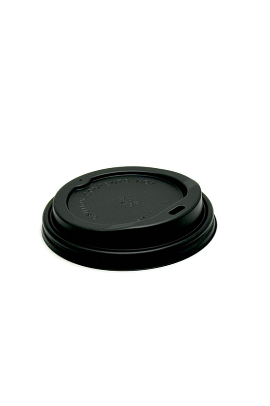 Small Black 80mm Coffee Cup Lid for Paper Cups