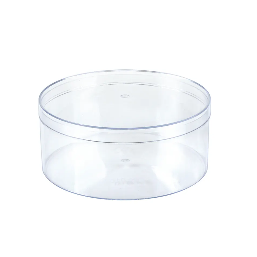 730mL Clear Round Container With Hard Lid