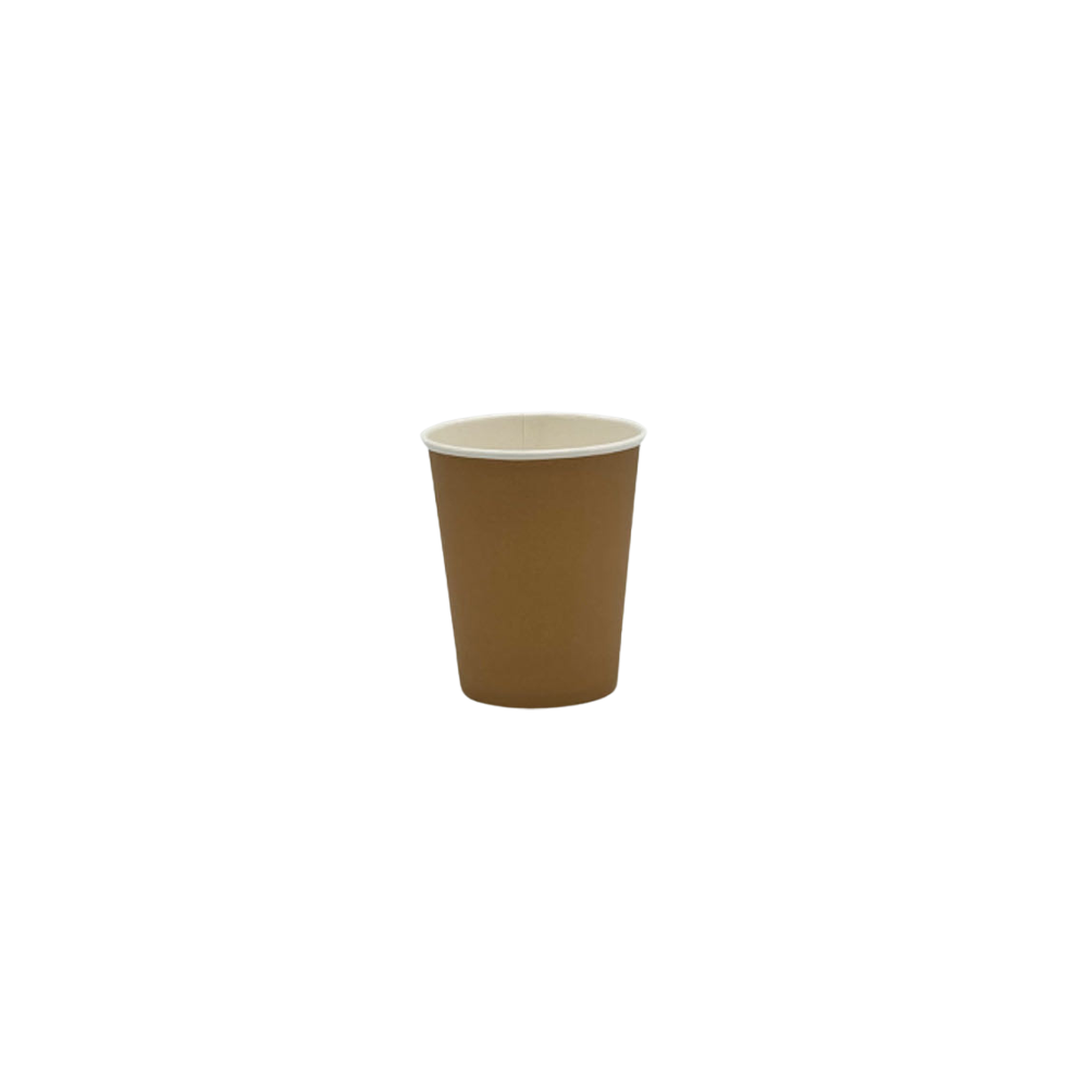 8oz/237mL PE Coated SW (D/80mm) Paper Cup Kraft