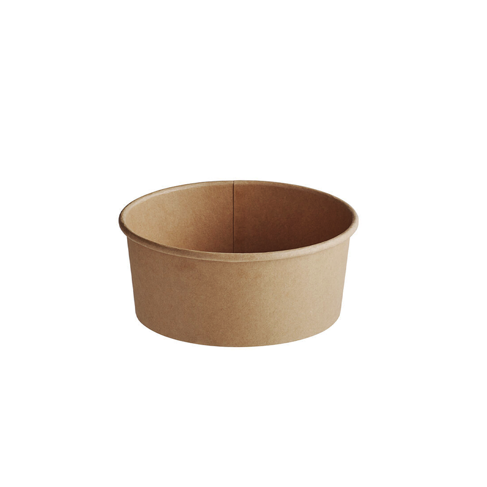 25oz/750mL PE Coated Kraft Paper Salad Bowl