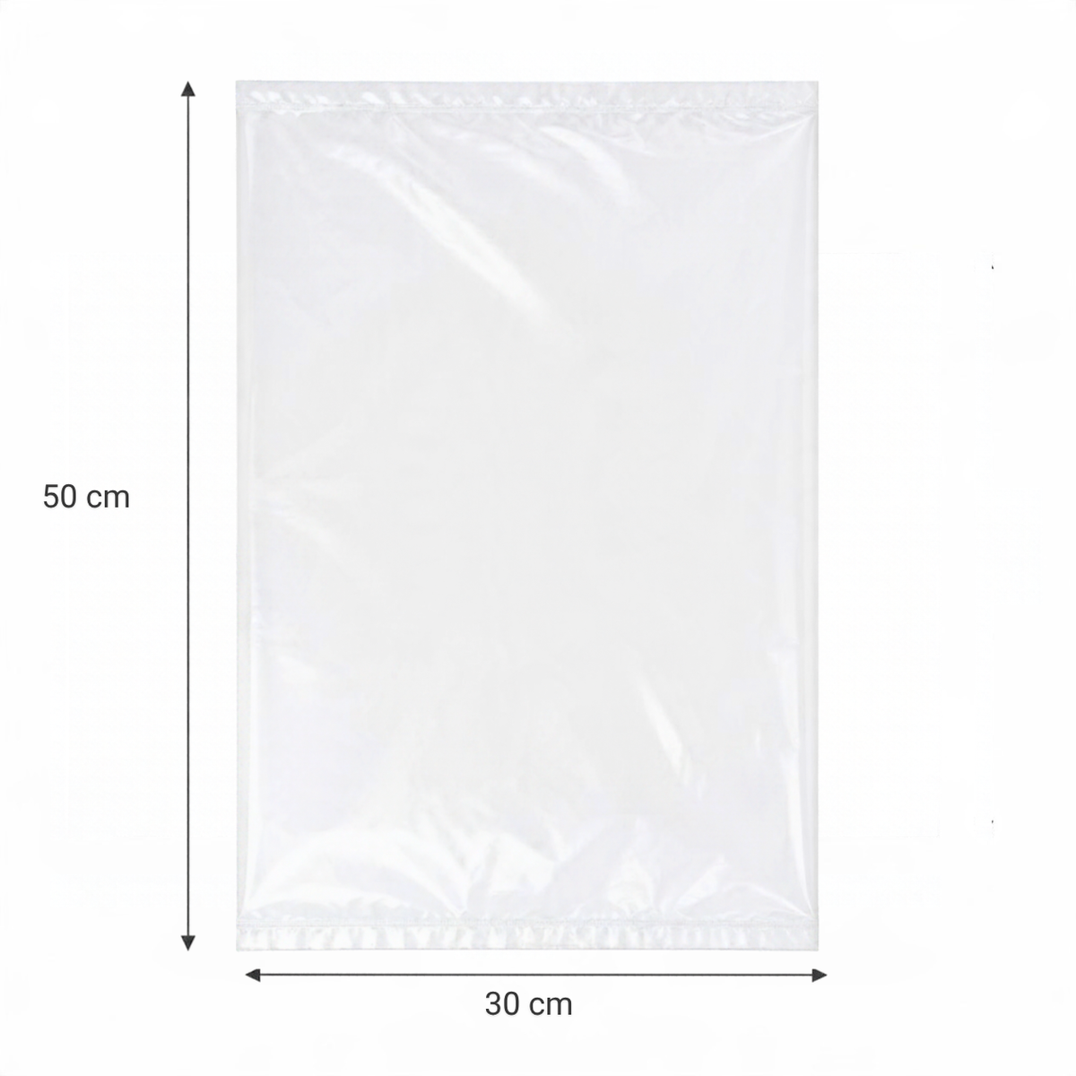 Clear LDPE Plastic Bags – 50 x 30cm (Pack of 100)
