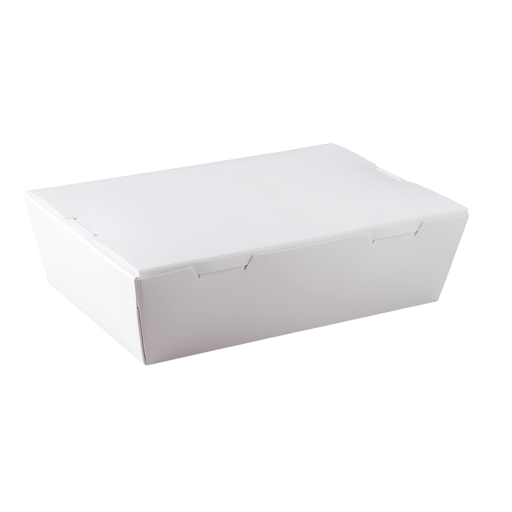 Small White Lunch Box - No Window (Carton of 200)