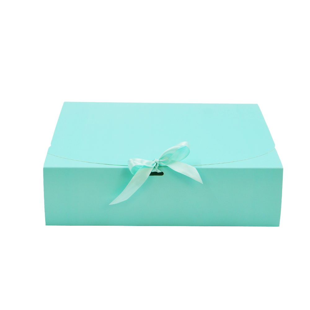 Large Sleek Paper Box With Ribbon