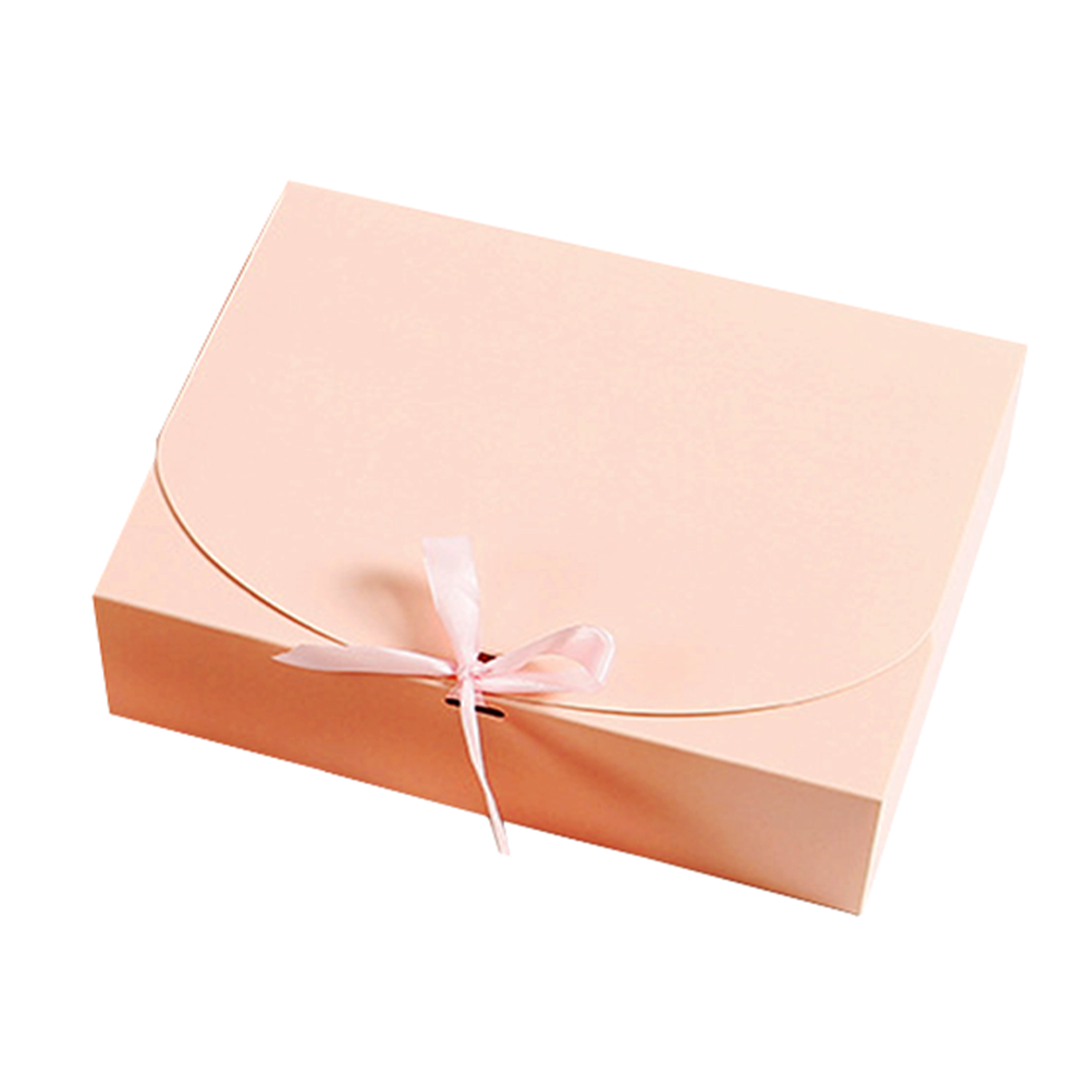 Large Sleek Paper Box With Ribbon