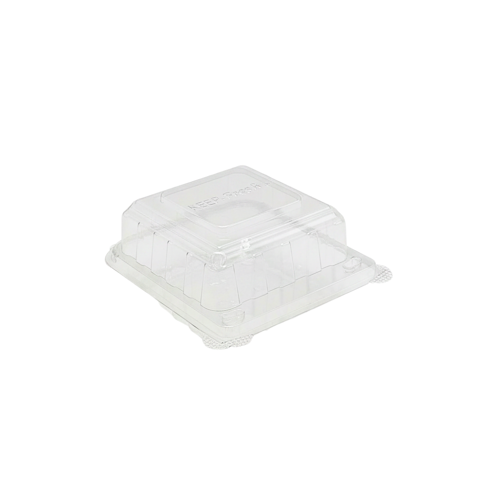 Small Square Cake Hinged Lid Container - 250/CTN