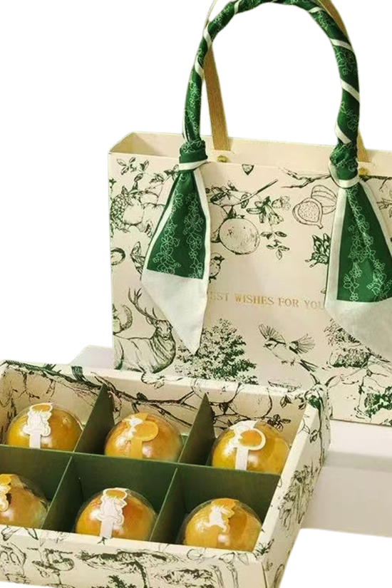 6 Compartment Gift Box with Carry Bag Set - Pack of 25