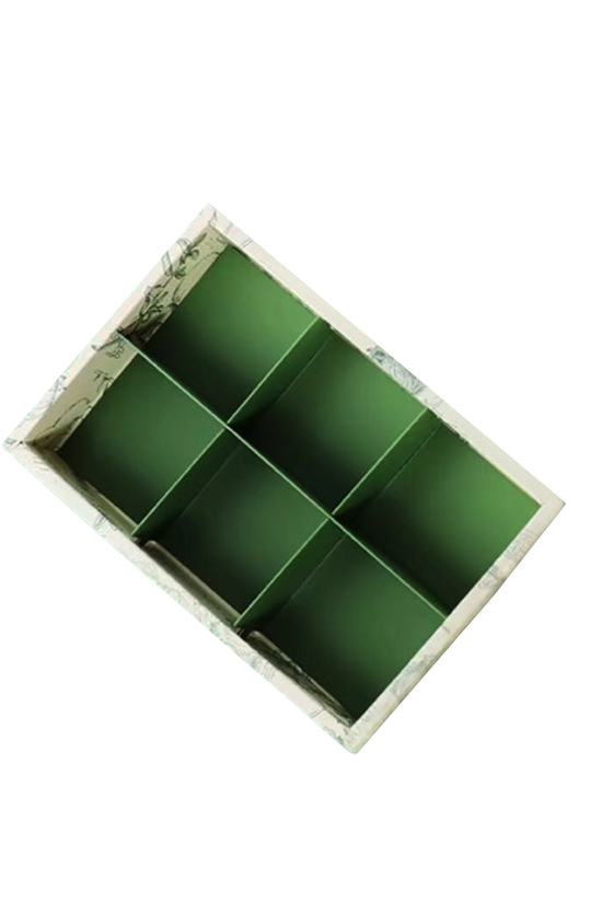 6 Compartment Gift Box with Carry Bag Set - Pack of 25