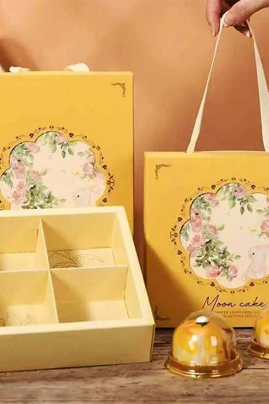 4 Compartment Gift Box with Carry Handle- Pack of 25