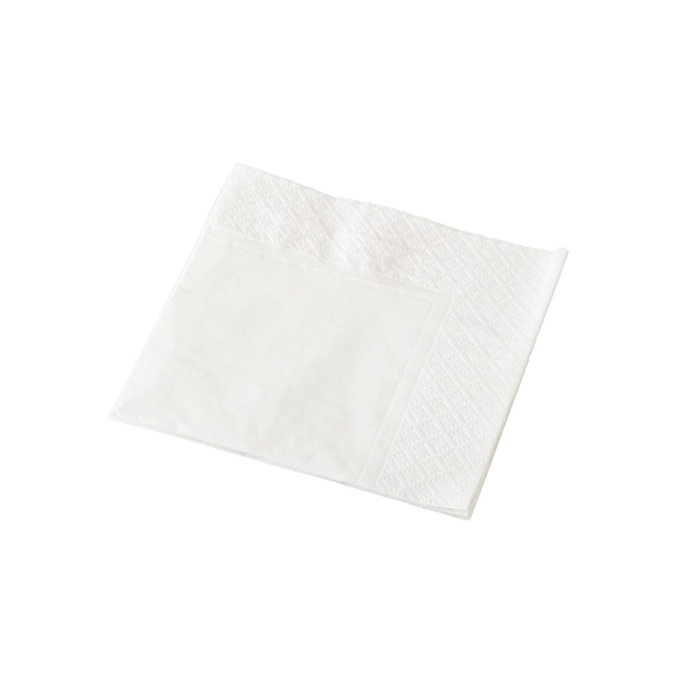 White Napkin 2 Ply Cocktail 1/4 Fold - 2000/CTN