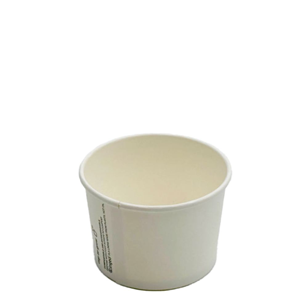 8oz/240mL PLA Coated White Paper Soup Cup