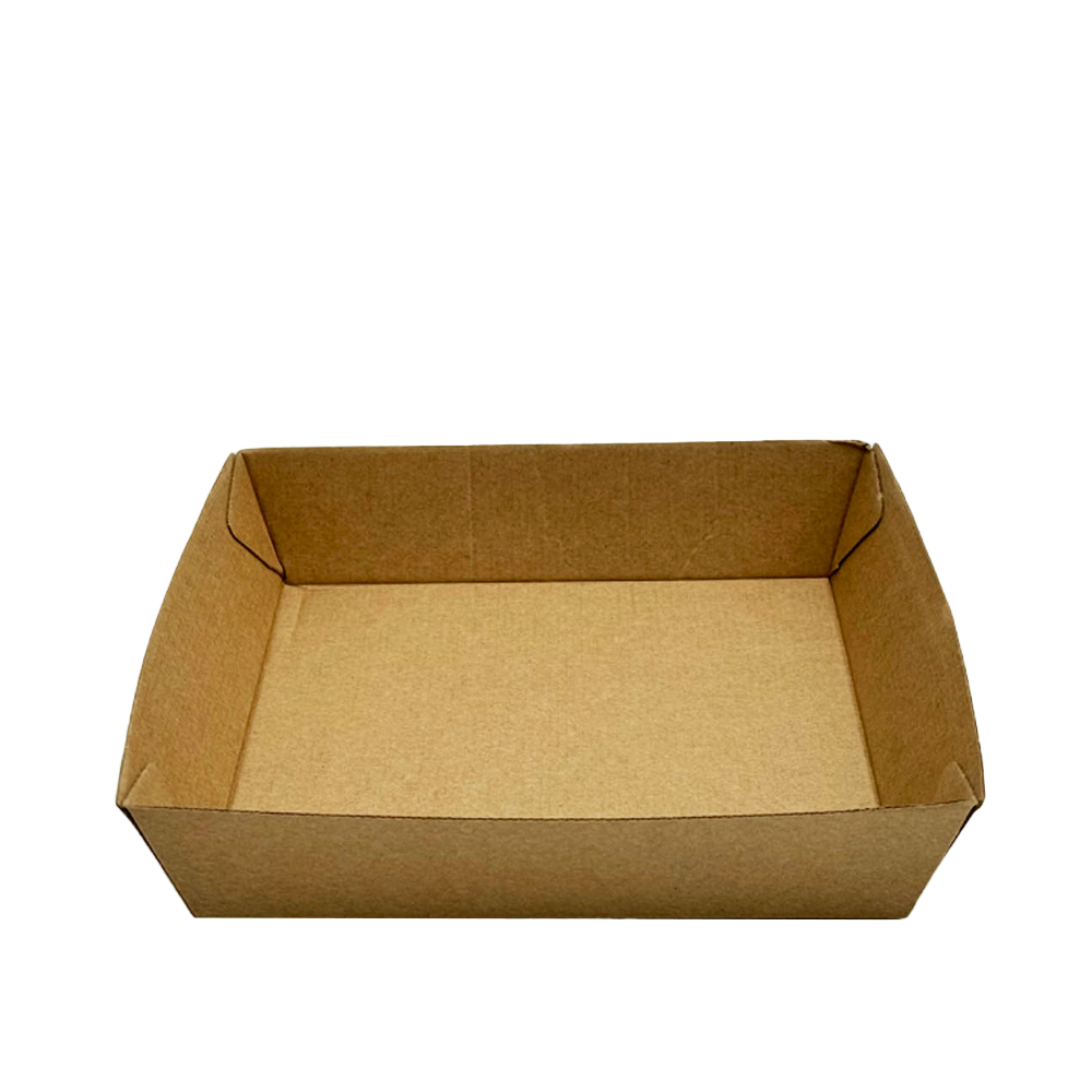 Corrugated Square Kraft Brown Food Tray