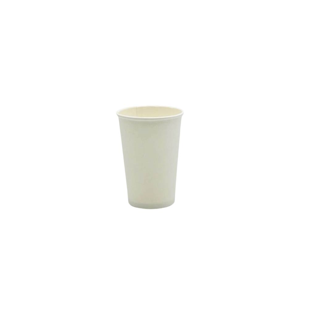 10oz/295mL PE Coated SW (D/80mm) Paper Cup Plain White