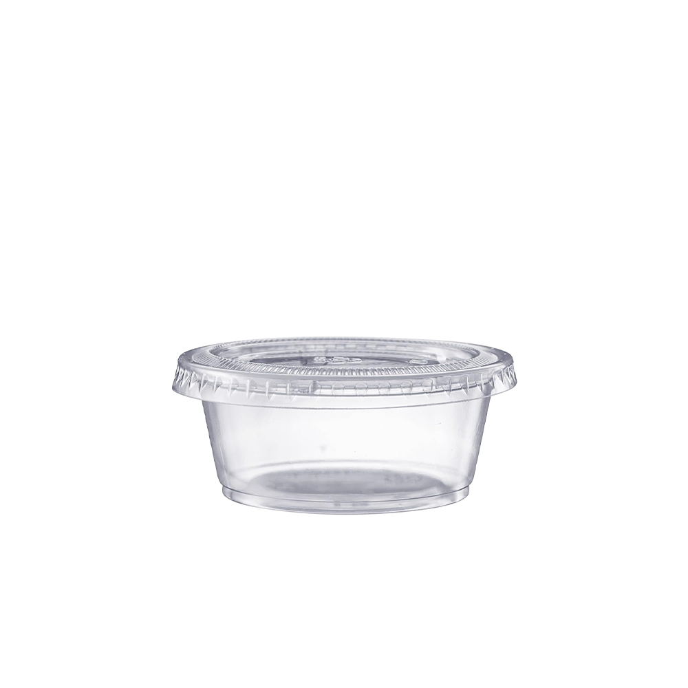 3oz/96mL Clear PET Round Portion Container With Lid