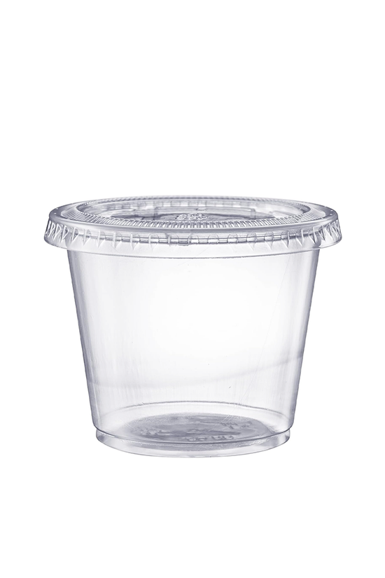 5oz/160mL Clear PET Round Portion Container With Lid