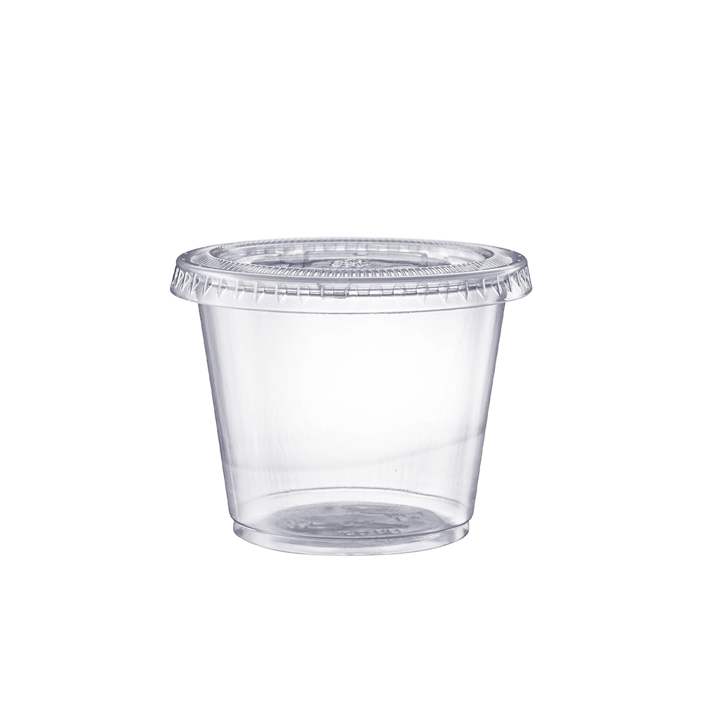 5oz/160mL Clear PET Round Portion Container With Lid