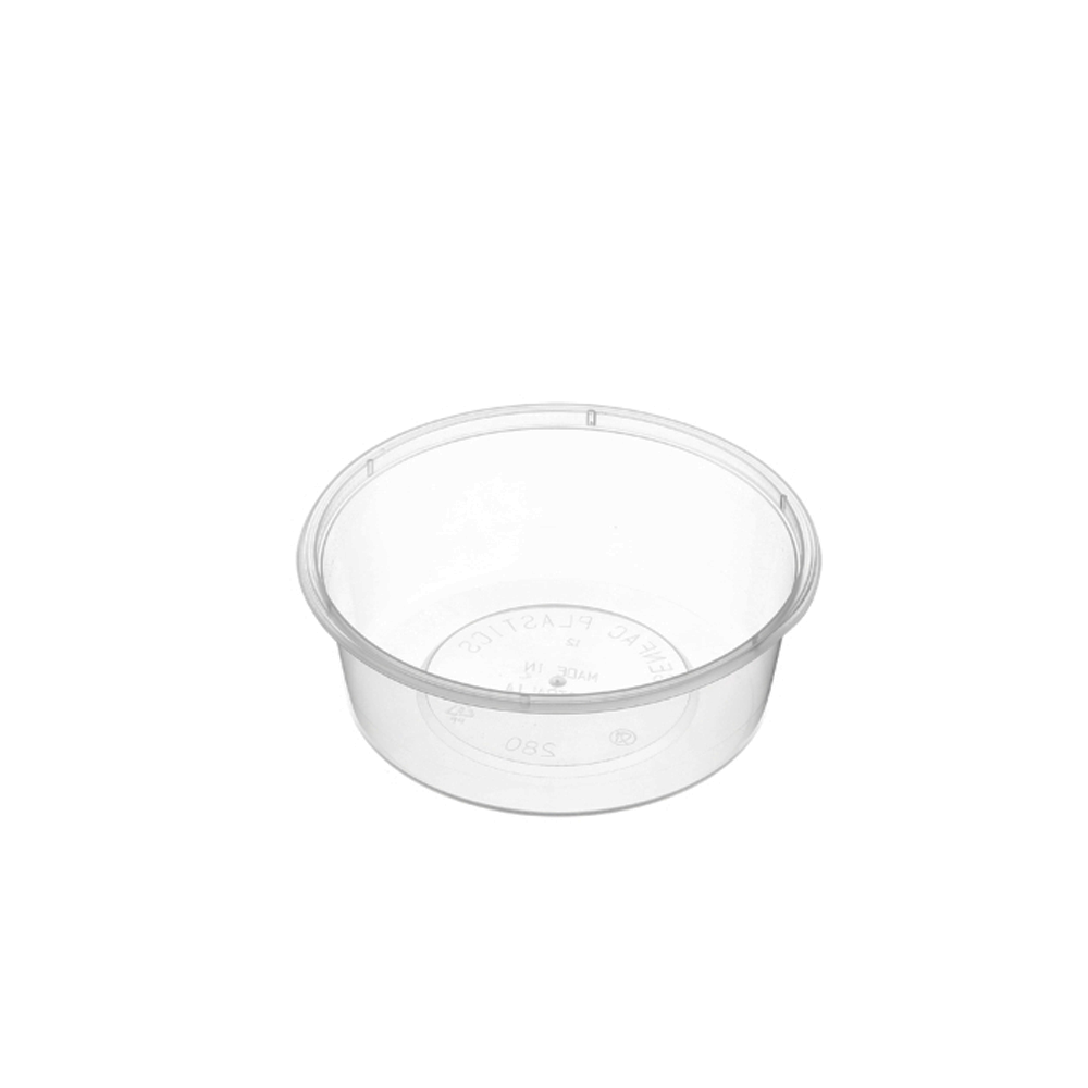 10oz/280mL Round Plastic Container Natural