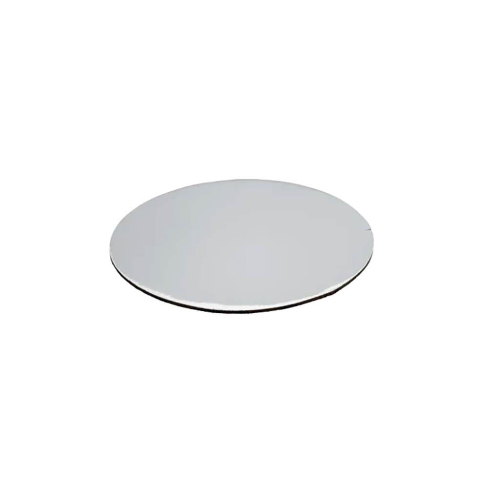 10 Inch Round STD Foil Cake Board - Silver