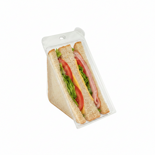 4Qtr 三明治楔形透明塑料容器