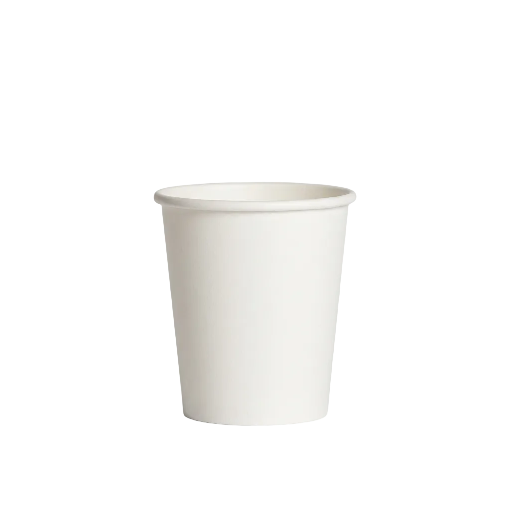 4oz Single PE-Coated Single Wall Paper Cups - 62mm Rim (Carton of 1000)
