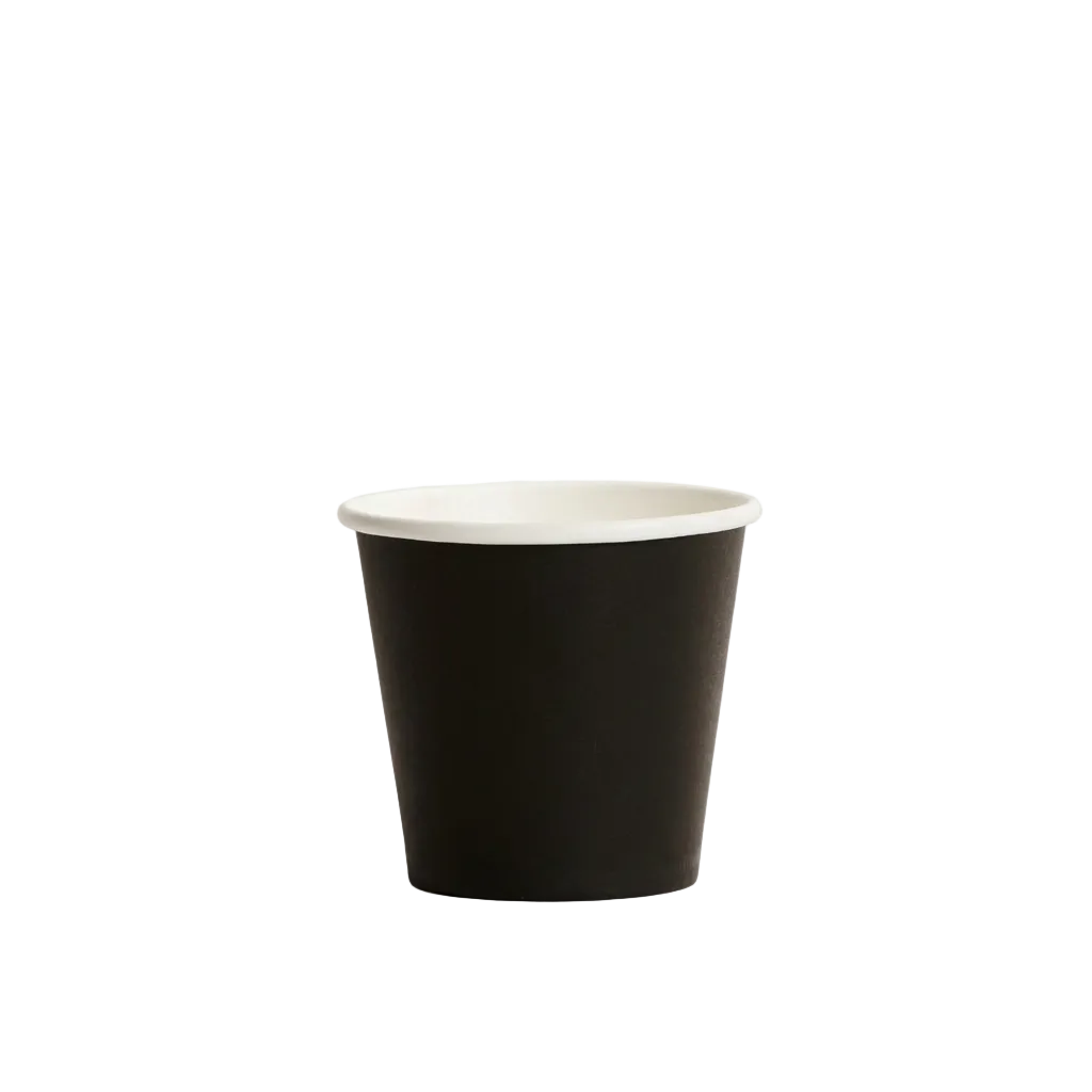 Cốc giấy 1 lớp 8oz tráng PE màu đen - miệng 90mm