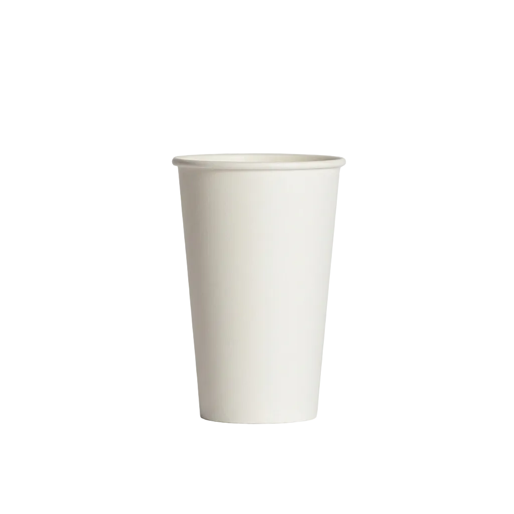 10oz White PE-Coated Single Wall Paper Cups - 80mm Rim (Carton of 1000)