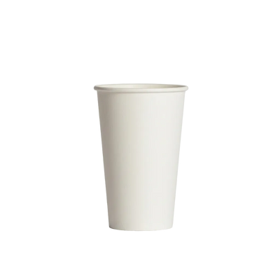 10oz White PE-Coated Single Wall Paper Cups - 80mm Rim (Carton of 1000)
