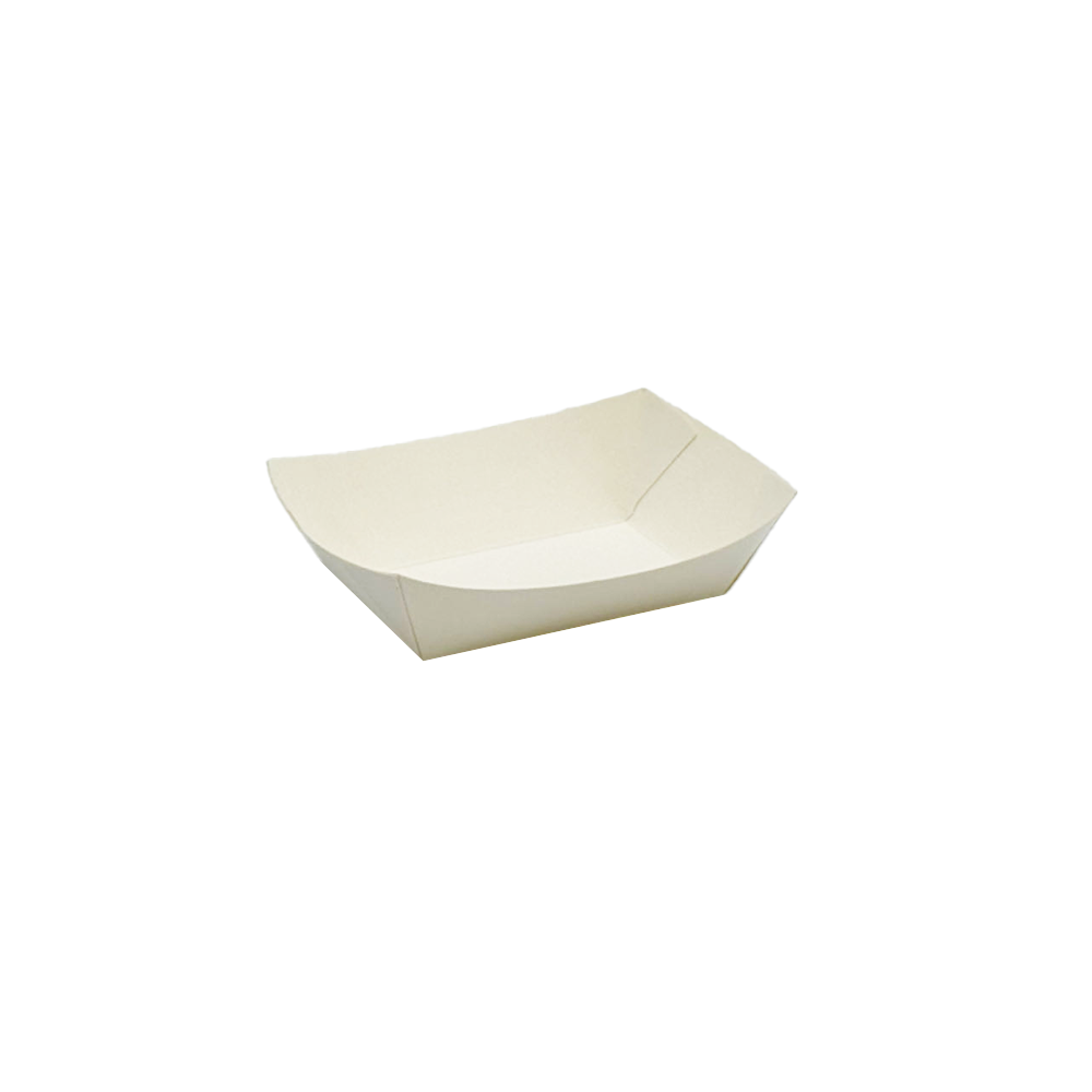 White Cardboard Ex-Small Takeaway Tray