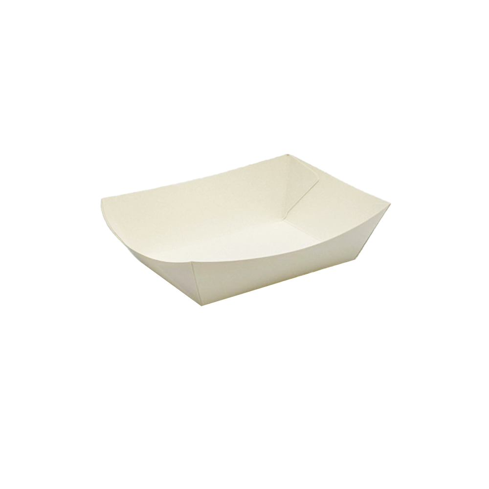 White Cardboard Small Takeaway Tray