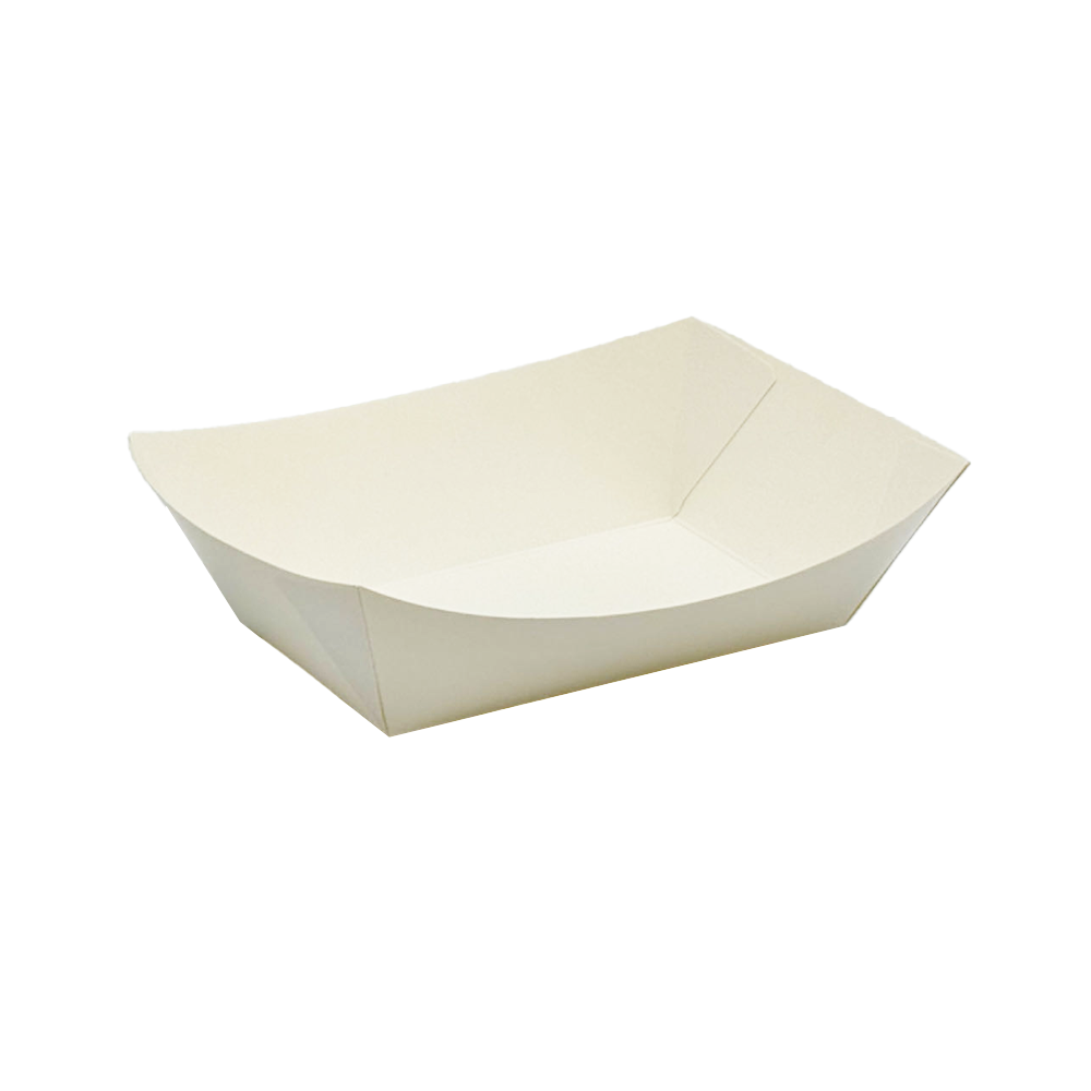 White Cardboard Medium Takeaway Tray