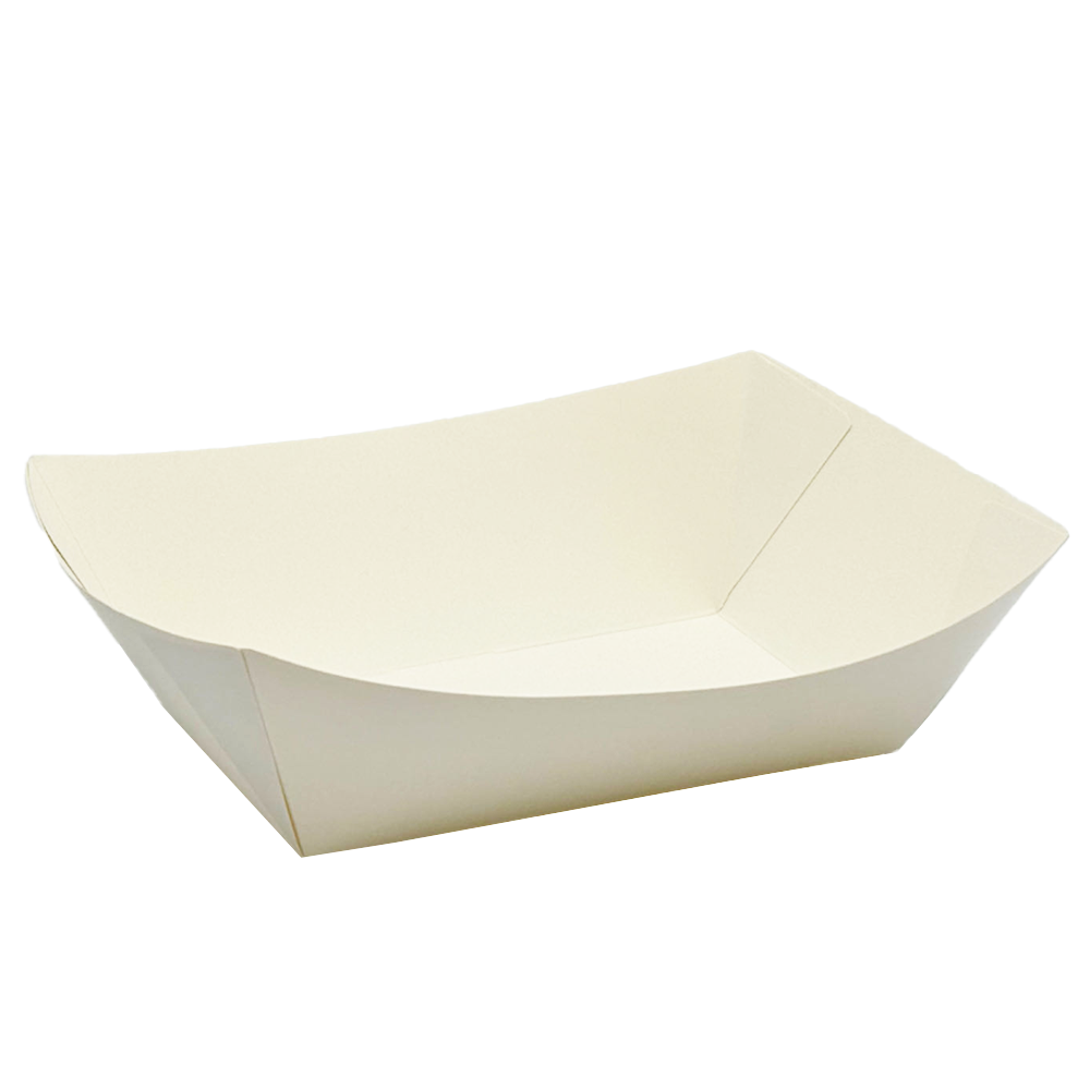 White Cardboard Ex-Large Takeaway Tray