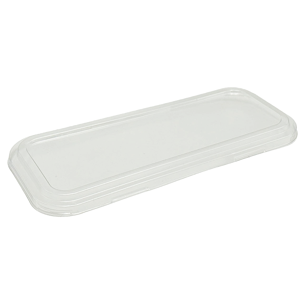 Clear PET Lid For Sugarcane 2/3 Compartment Tray