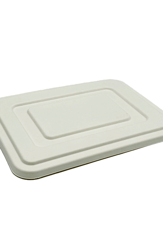 Sugarcane Lid For 5 Deep Compartment Tray