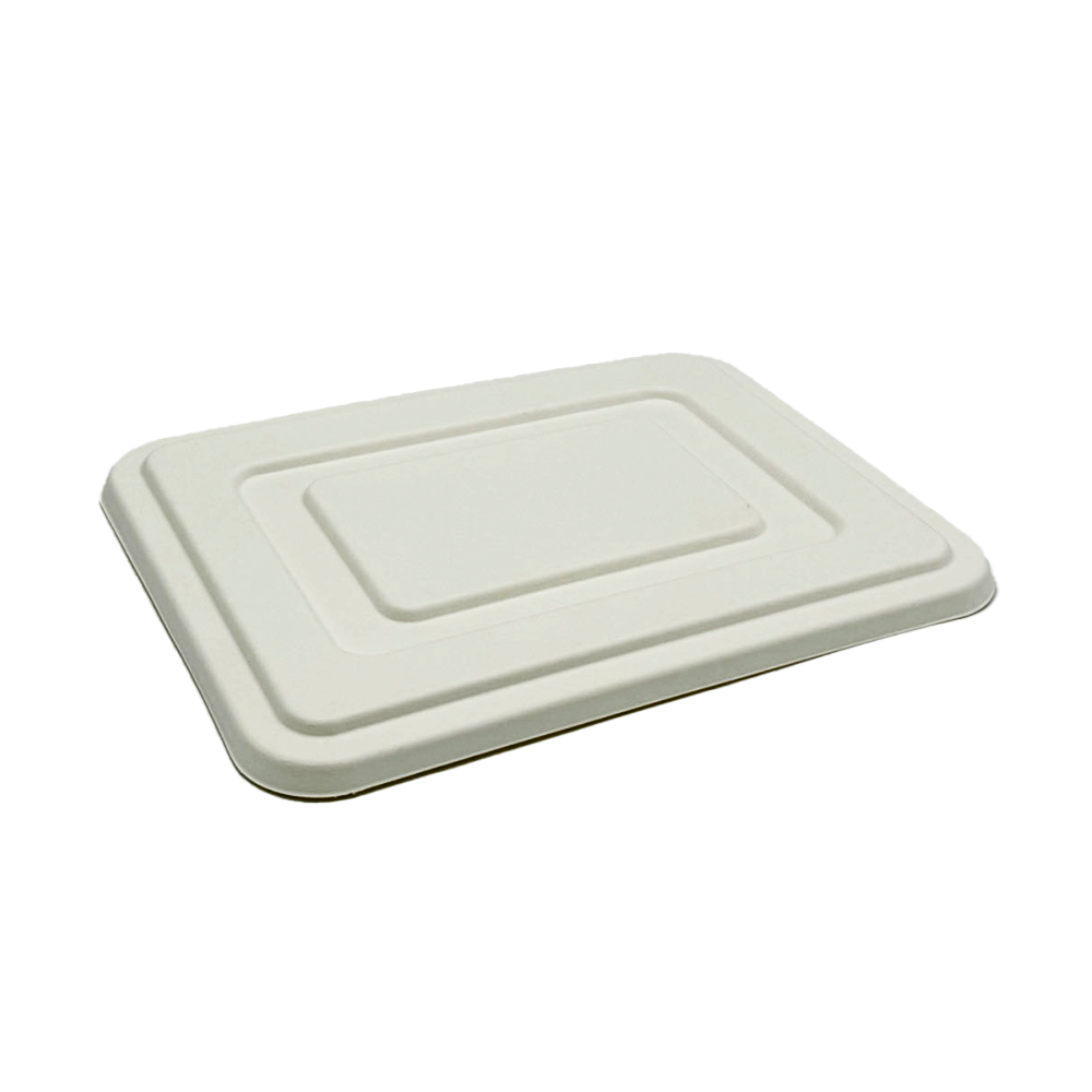 Sugarcane Lid For 5 Deep Compartment Tray