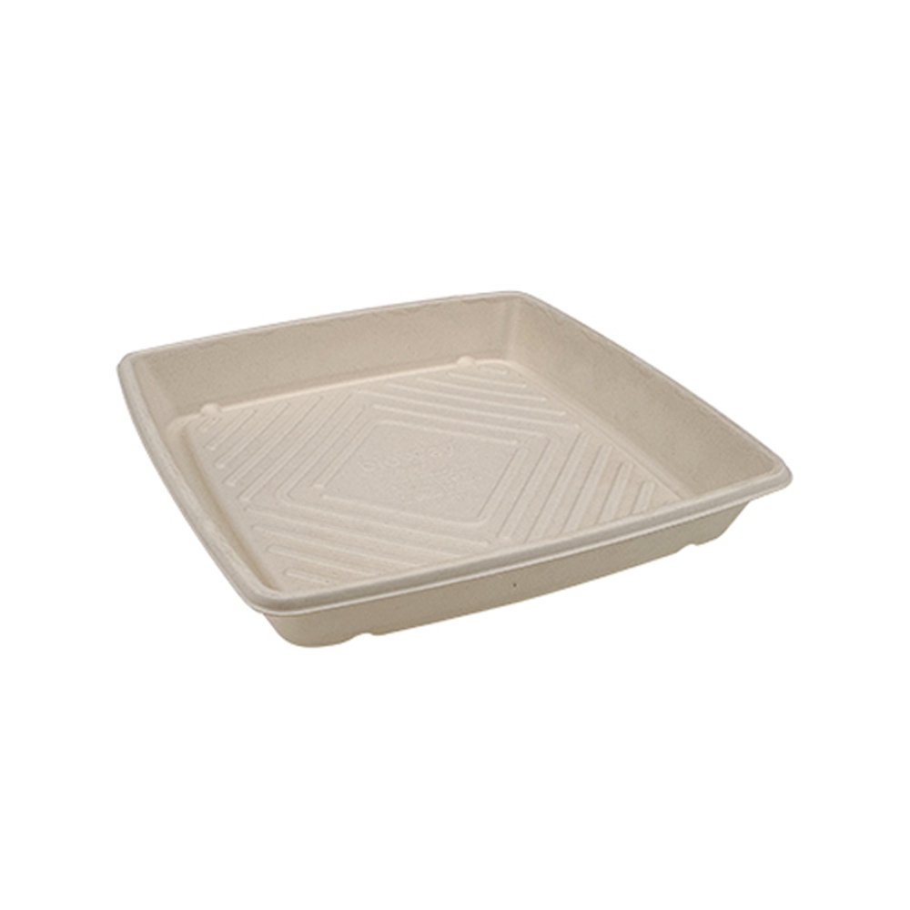 Medium Natural Sugarcane Catering Tray 12" Inch