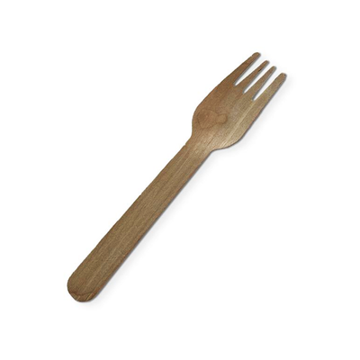 Takeaway Disposable Economy 16cm Wooden Fork - 2000/CTN