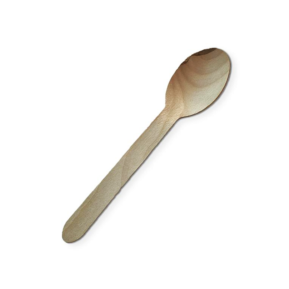 16cm Economy Wooden Spoon - Pk100