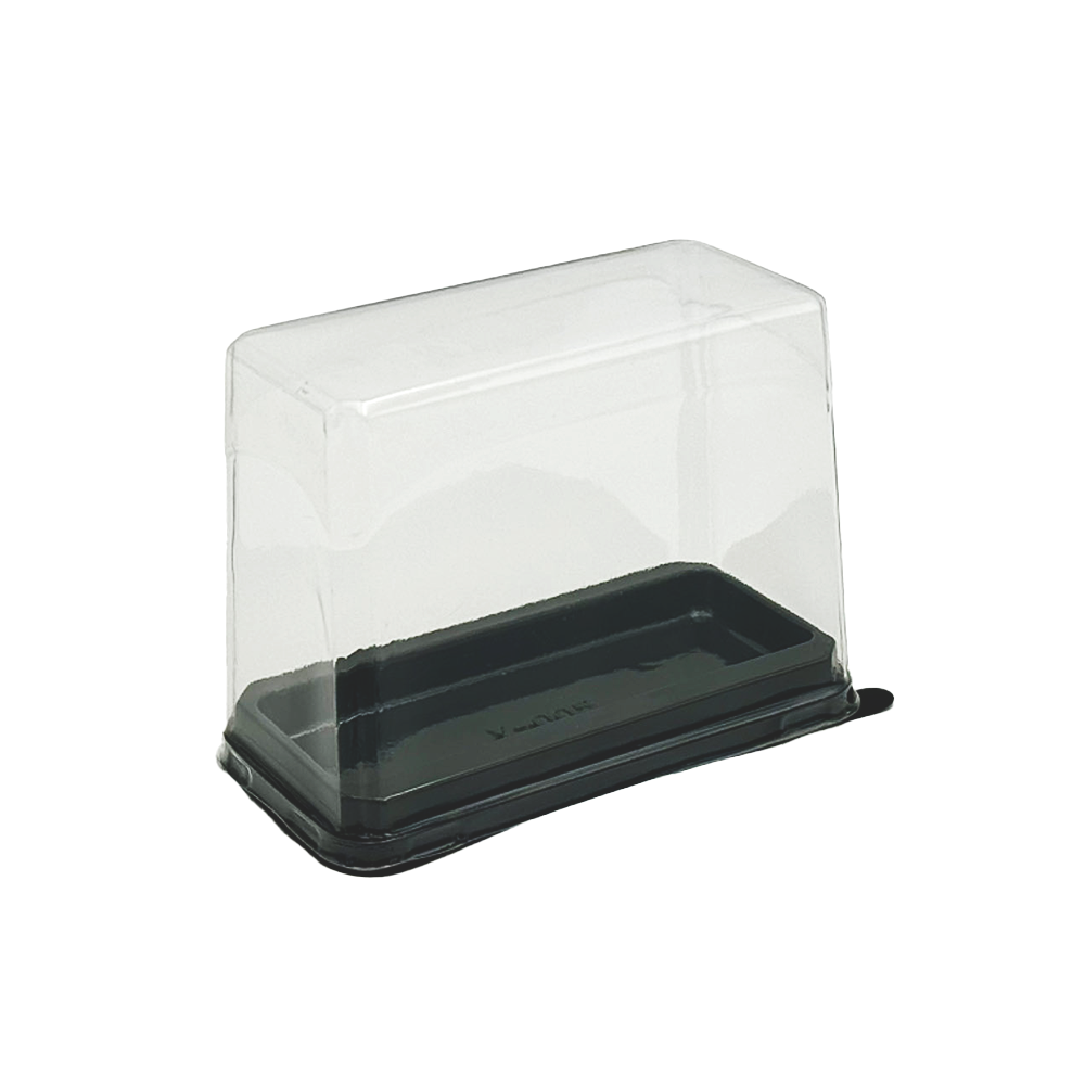 H100mm Individual Tall Rectangular Container With Lid