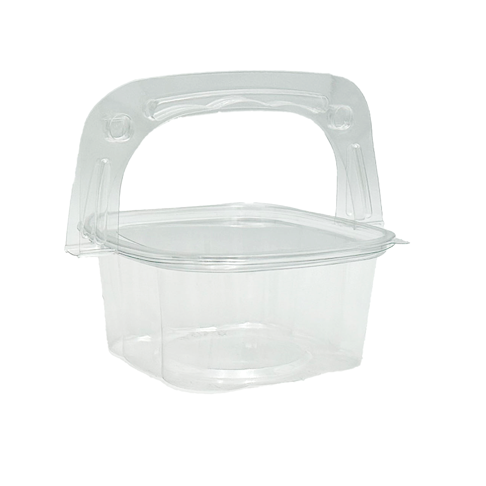 Clear PET Plastic Small Cake Container With Lid