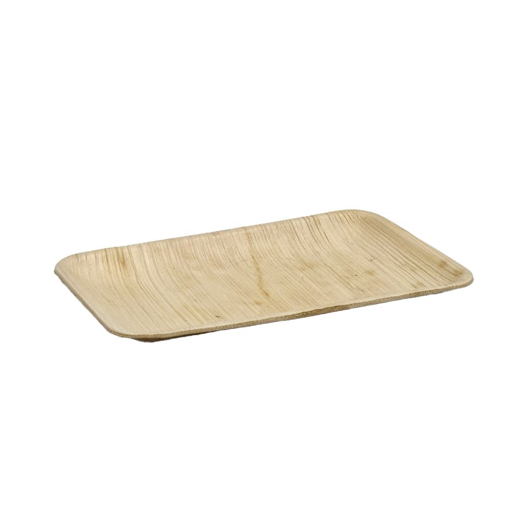 Areca Palm Large Rectangular Plate - 25 Pack - TEM IMPORTS™