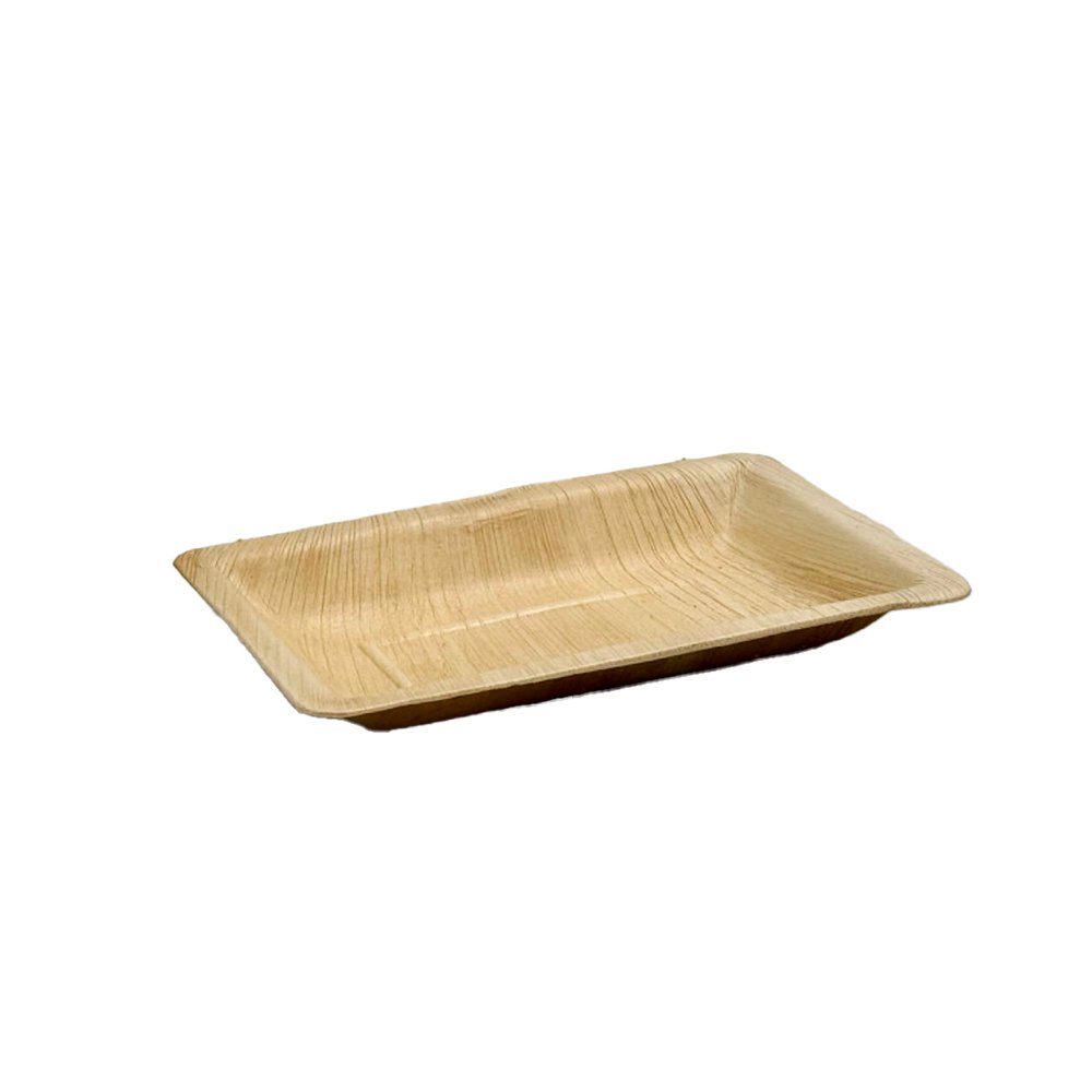 Areca Palm Medium Rectangular Plate - 25 Pack - TEM IMPORTS™