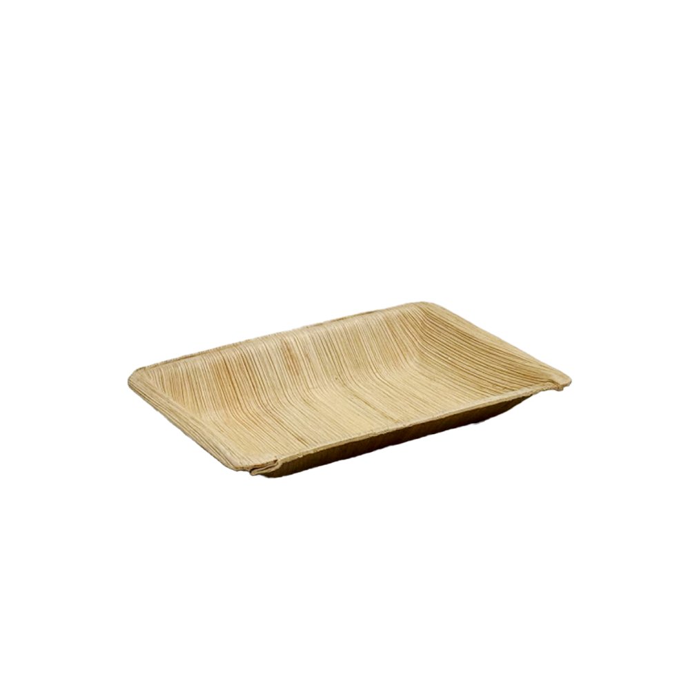 Areca Palm Small Rectangular Plate - 25 Pack - TEM IMPORTS™