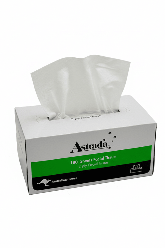 ASTRADA Facial Tissue 2-Ply 180 Sheets – 24/Carton - TEM IMPORTS™