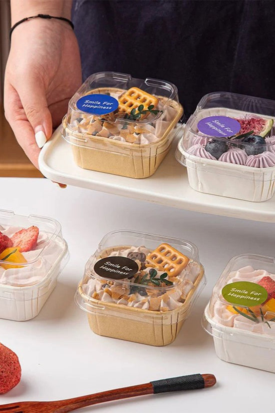 Baking Pan Muffin Square Paper Liner Cases - Natural - TEM IMPORTS™
