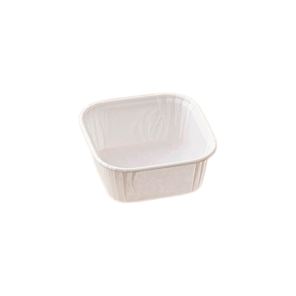 Baking Pan Muffin Square Paper Liner Cases - White - TEM IMPORTS™