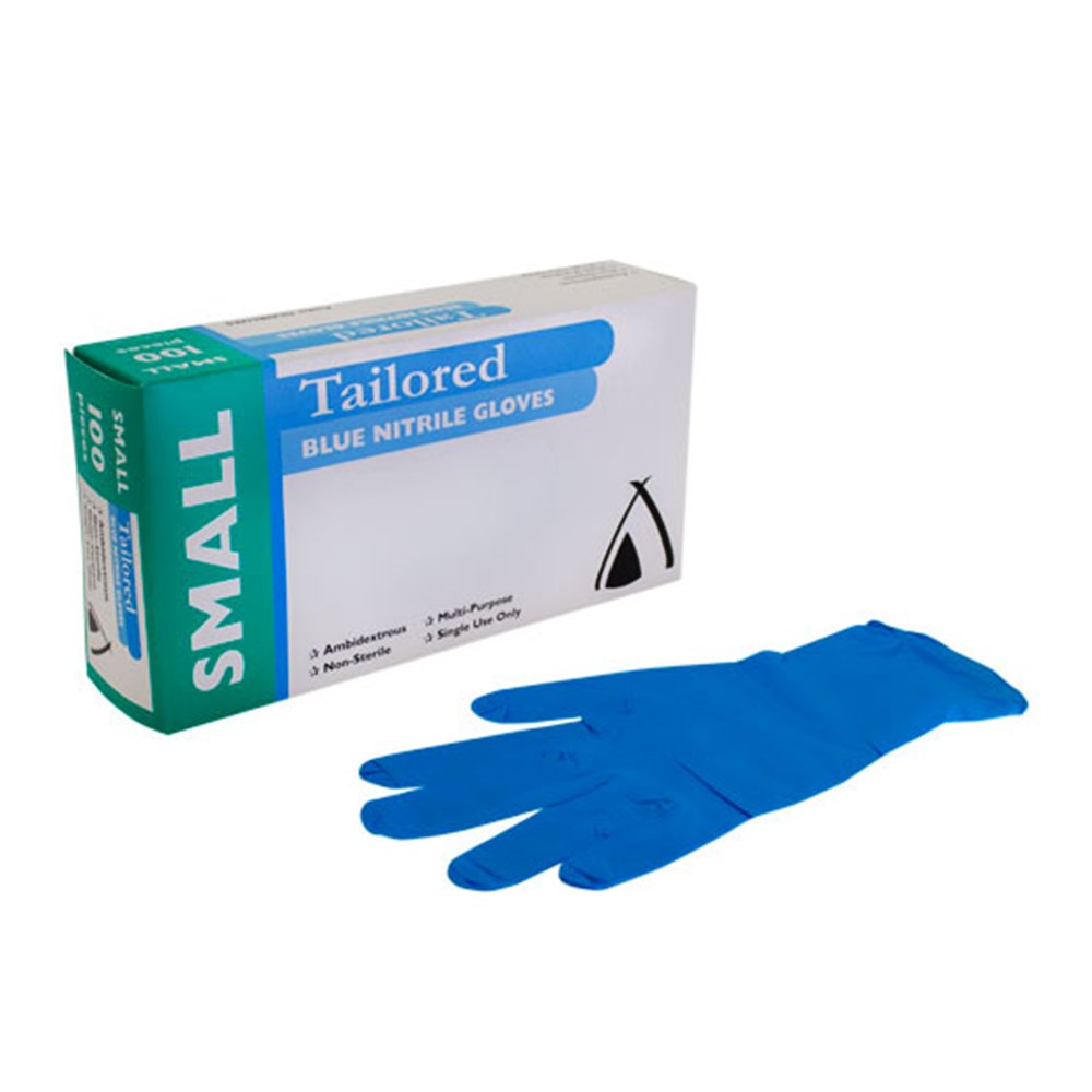 Blue Nitrile Gloves Powder Free - Small - TEM IMPORTS™