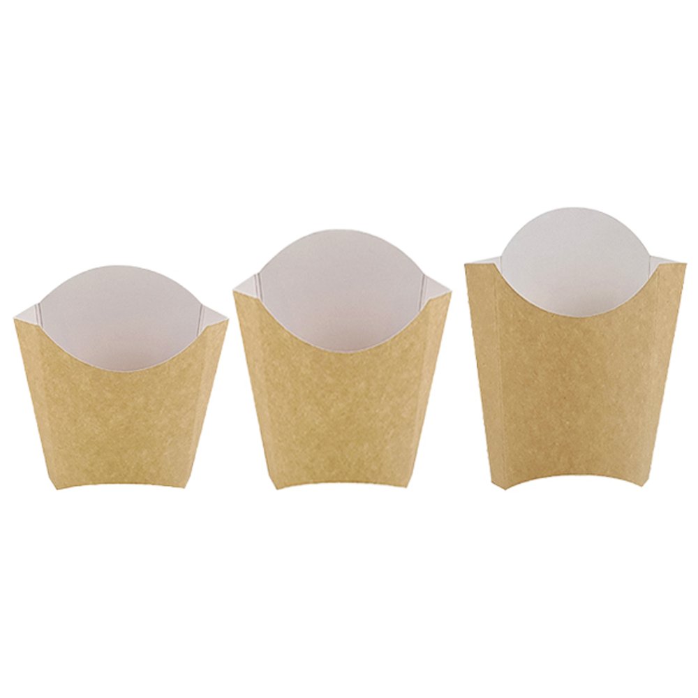 Cardboard Chip Scoop Kraft Medium - TEM IMPORTS™