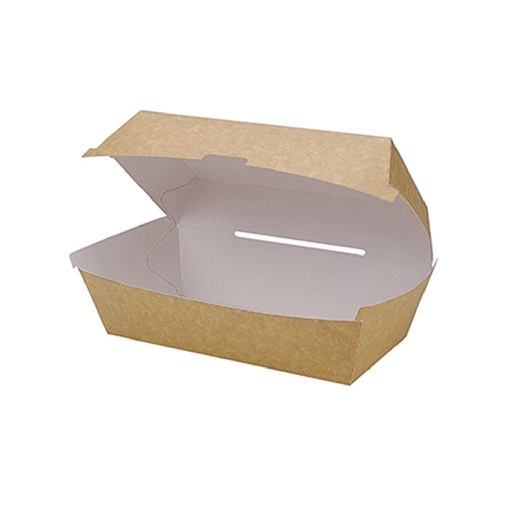 Cardboard Takeaway Clam Kraft Regular - TEM IMPORTS™