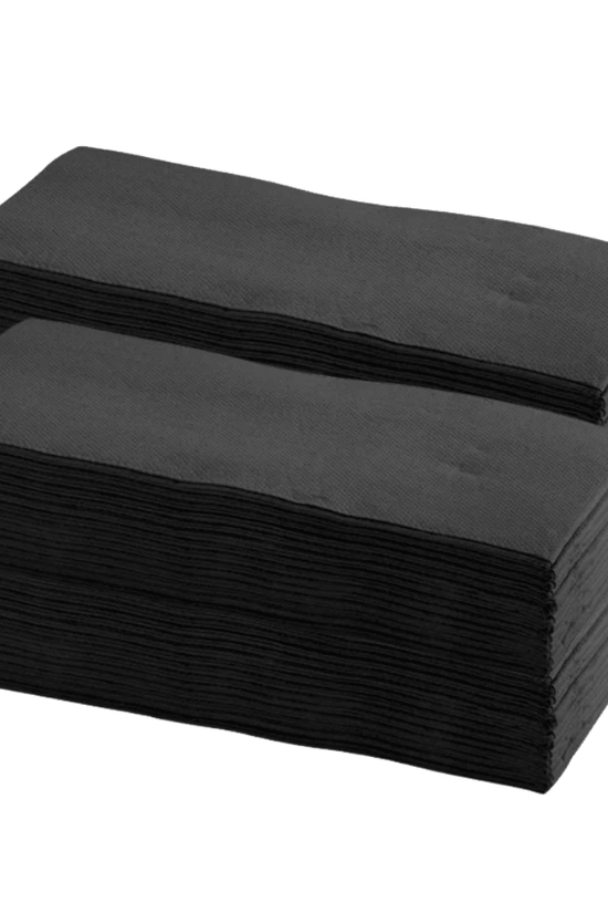 Castaway® Black Dinner GT Fold Napkins 400 x 400mm – 500/Carton - TEM IMPORTS™