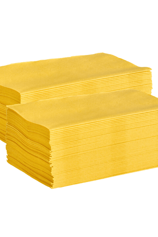 Castaway® Yellow Dinner GT Fold Napkins 400 x 400mm – 1000/Carton - TEM IMPORTS™