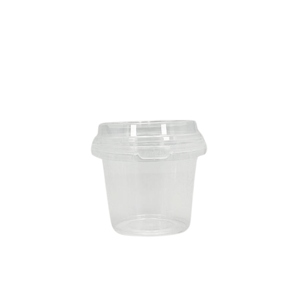 Clear Lid Suit 500mL Round Tamper Proof Bucket Cups - TEM IMPORTS™